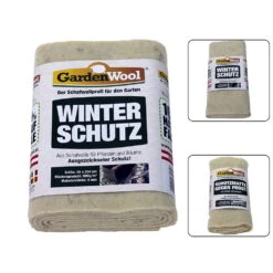 Winterschutzmatte Naturweiss, Faserlänge: Ø45 Mm, 100 % Schafwolle