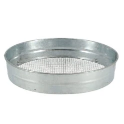 Erdsieb, Silber, Verzinkter Stahl, Ca. Ø37 Cm