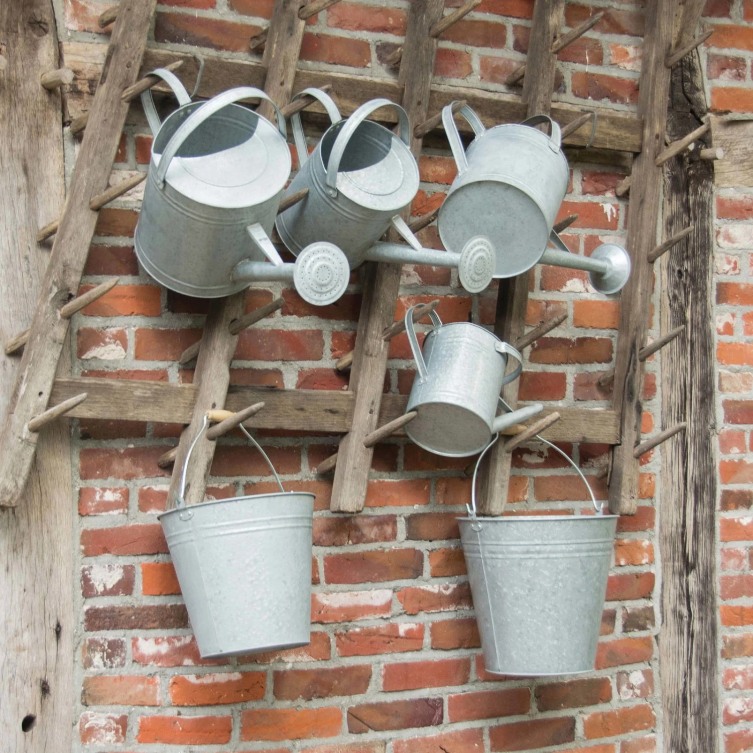 Altzink Gießkanne, Galvanisch Verzinkter Karbonstahl, 3,5 L – Bild 6