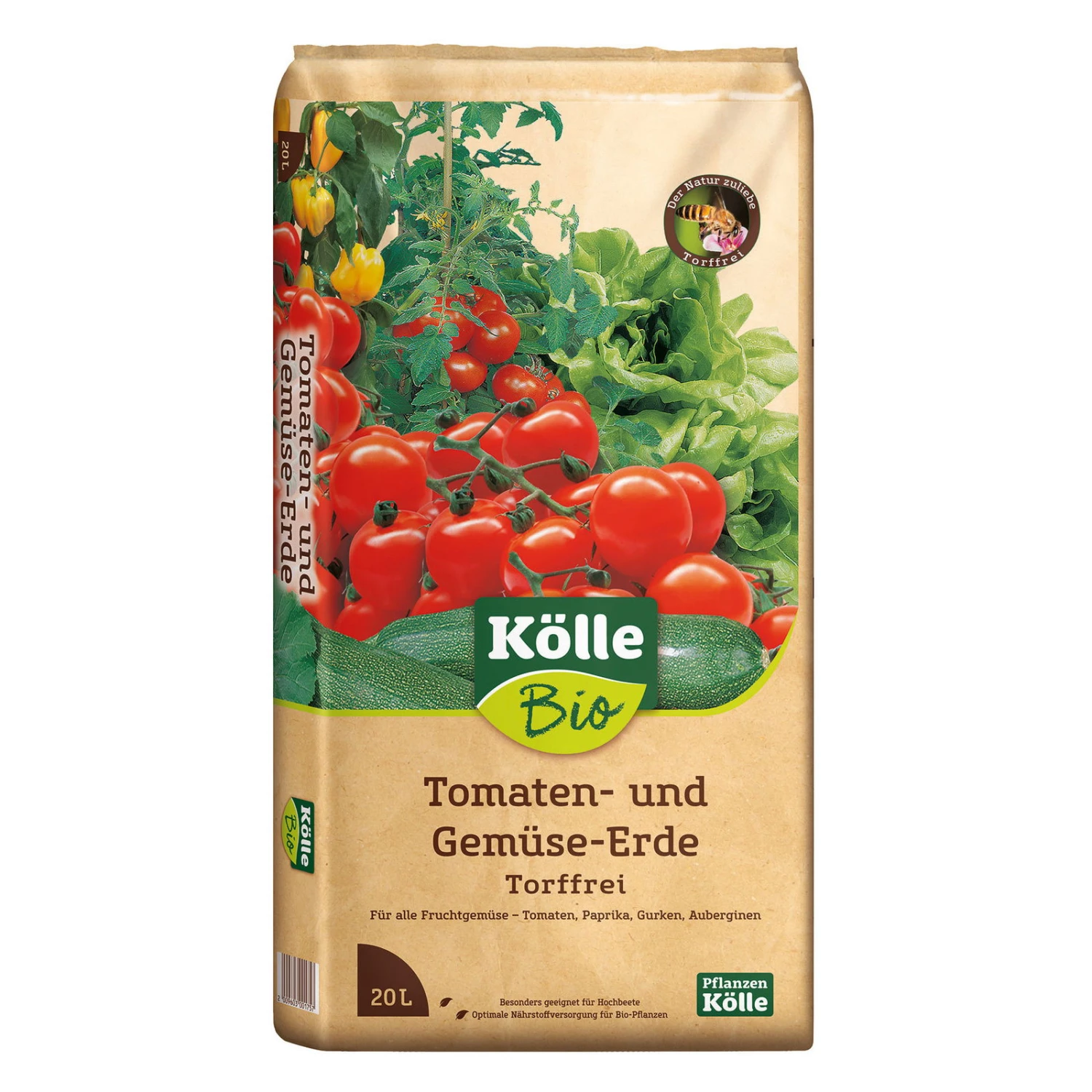 Tomaten- Und Gemüseerde Torffrei, 2400l, 120 Sack á 20 L, Palettenware – Bild 2