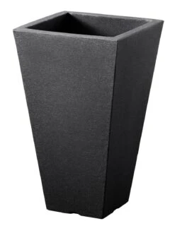 Pflanzgefäß 'Capri', Anthrazit, 27 X 27 X H 45 Cm