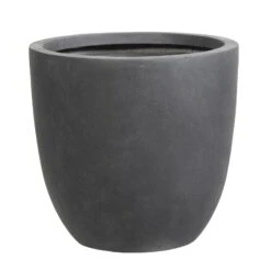Kölle Pflanzgefäß Basic Eggli / Grafit, Frostsicher, Mit Ablaufloch