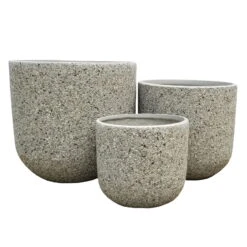 Pflanzgefäß 'Stromy', Beton, Ø 51 X H 48 Cm