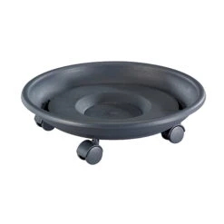 Wagner Multi Pflanzenroller "Serie K" Anthrazit, Mit 4 Doppelrollen, Ø Ca. 34 Cm