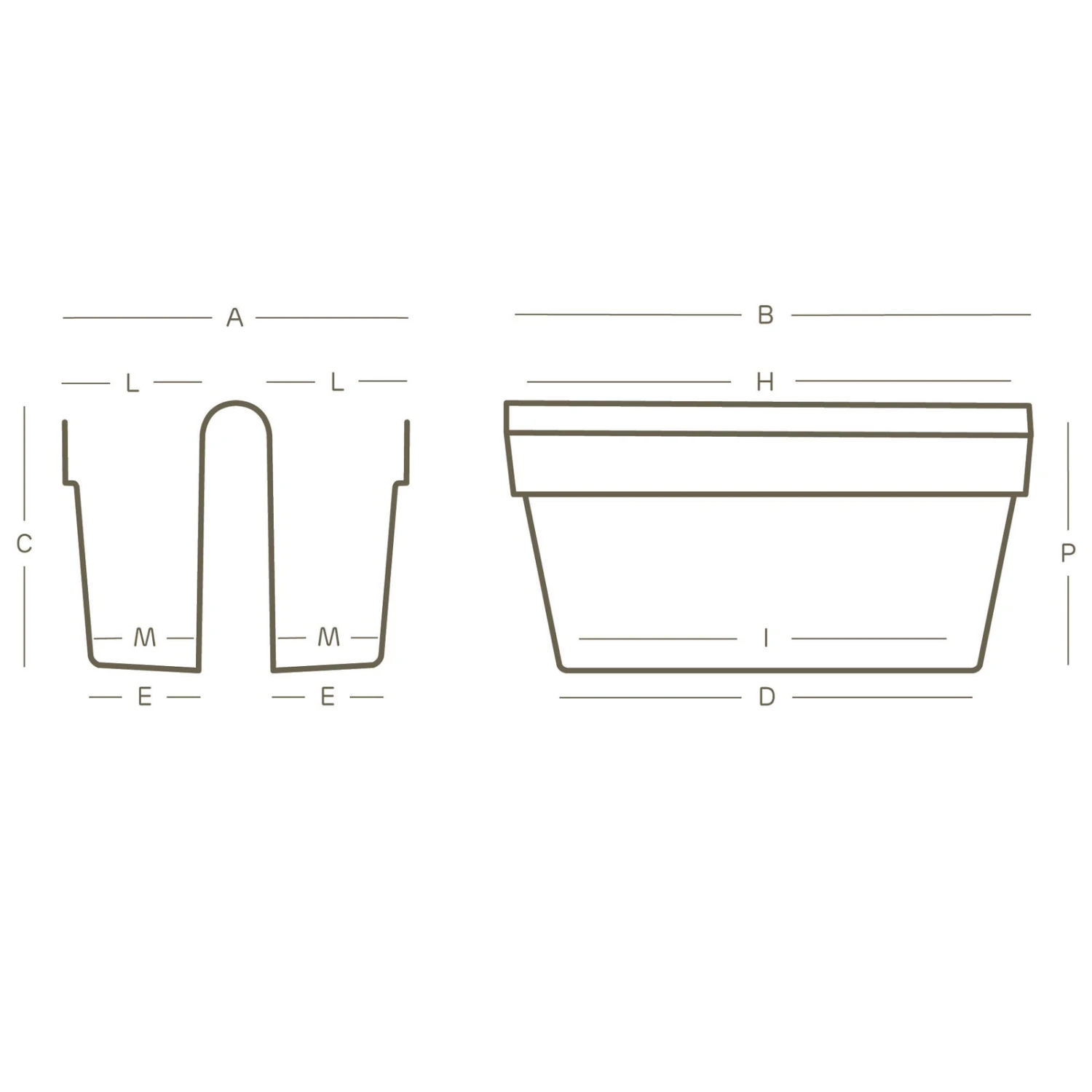 Balkonhängekästen Be Up Duo, Sand, 50 Cm, 18 Liter – Bild 2