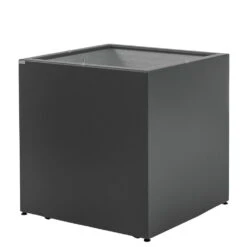 Pflanztrog Kubus, Anthrazit, 40 X 40 X 40 Cm Mit Rollen