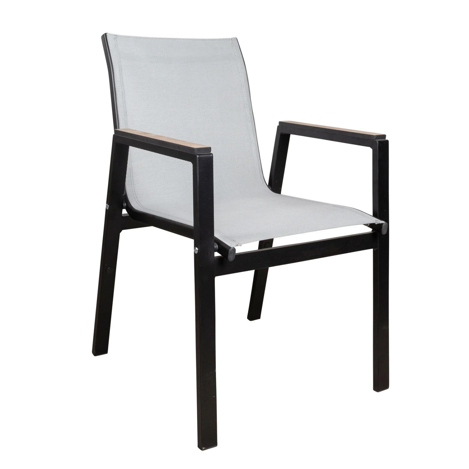 Stapelsessel, Schwarz, Grau, Ca. 86 X 66 X 56 Cm – Bild 4