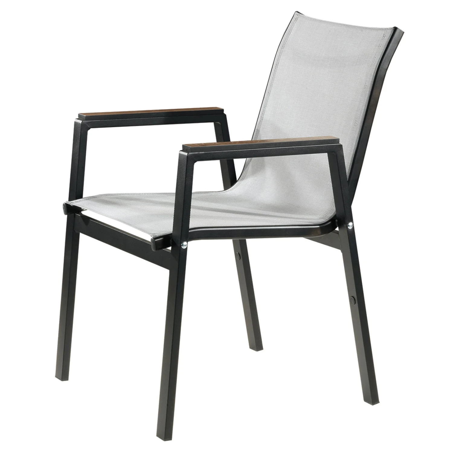 Stapelsessel, Schwarz, Grau, Ca. 86 X 66 X 56 Cm