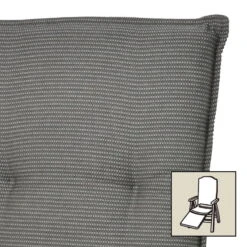 Doppler Relaxauflage Dessin 7040 Anthrazit, Ca. 170x48 Cm