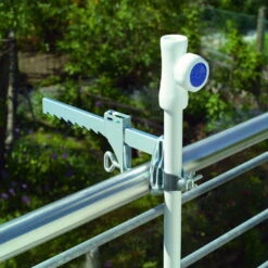 Balkonklammer, Silber, Stahl