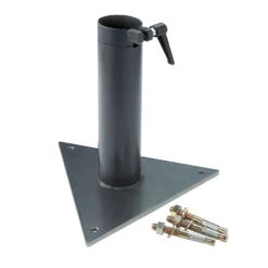 Doppler Montageplatte, Für 'Telestar' Sonnenschirme, Hülse 27 Cm, Ø 65 Mm.