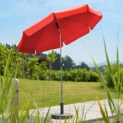 Mittelstockschirm 'Locarno', Ø 200 Cm