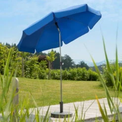 Mittelstockschirm 'Locarno', Ø 200 Cm