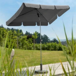 Mittelstockschirm 'Locarno', Ca. 180 X 120 Cm