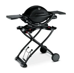 Gasgrill Weber® Q® 1200 Mobil Rollwagen Standard / Black Line Mit Seitentischen