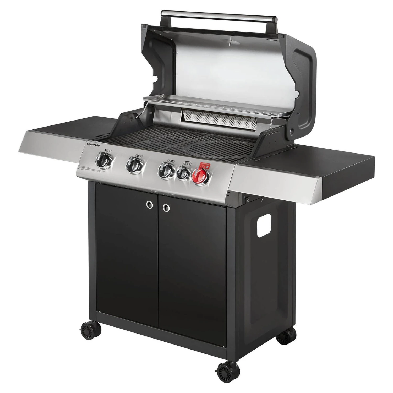 Gasgrill Colorado, Schwarz, Stahl, 117 X 54,5 X 145 Cm