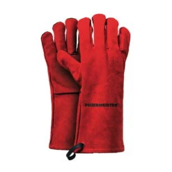 FEUERMEISTER® Premium BBQ Grillhandschuh Aus Spaltleder In Rot