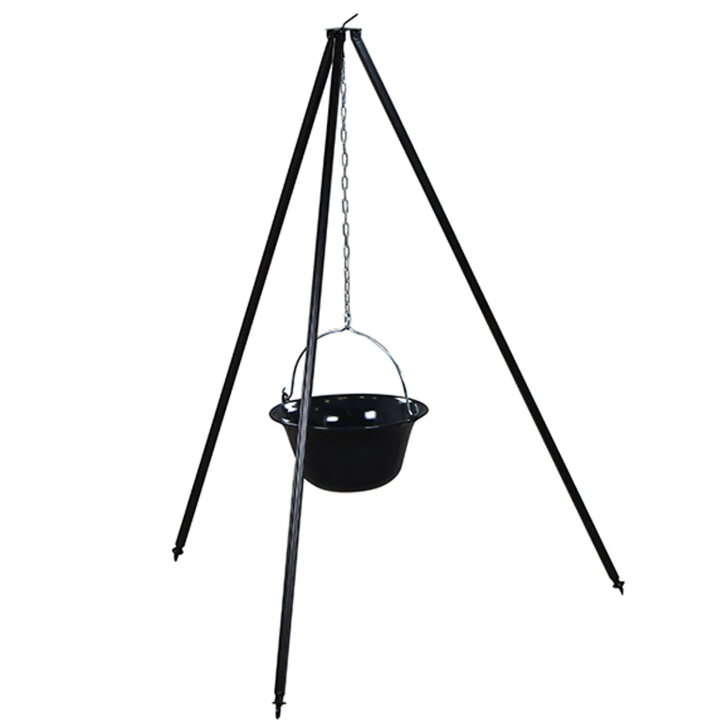 3-Bein-Ständer, Schwarz, Metall, 160 Cm