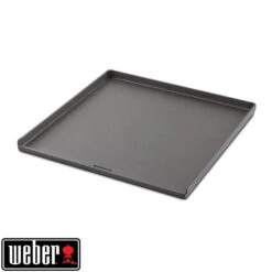 Weber Plancha Grillplatte, Schwarz, Gusseisen, Ca. 3 X 41 X 40 Cm