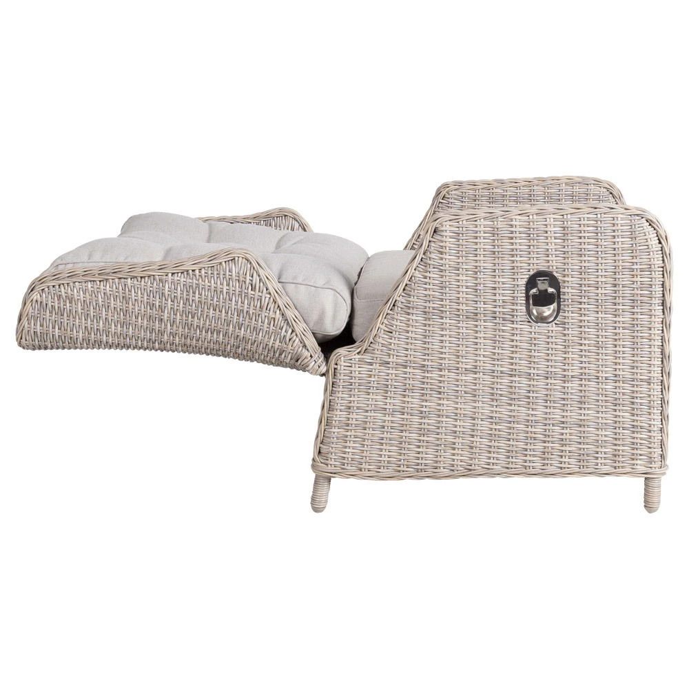 Kölle Geflecht-Sessel Jumbo Inkl. Hocker, Mit Auflage – Bild 3