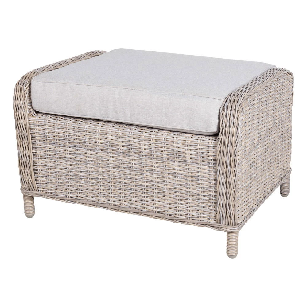 Kölle Geflecht-Sessel Jumbo Inkl. Hocker, Mit Auflage – Bild 9