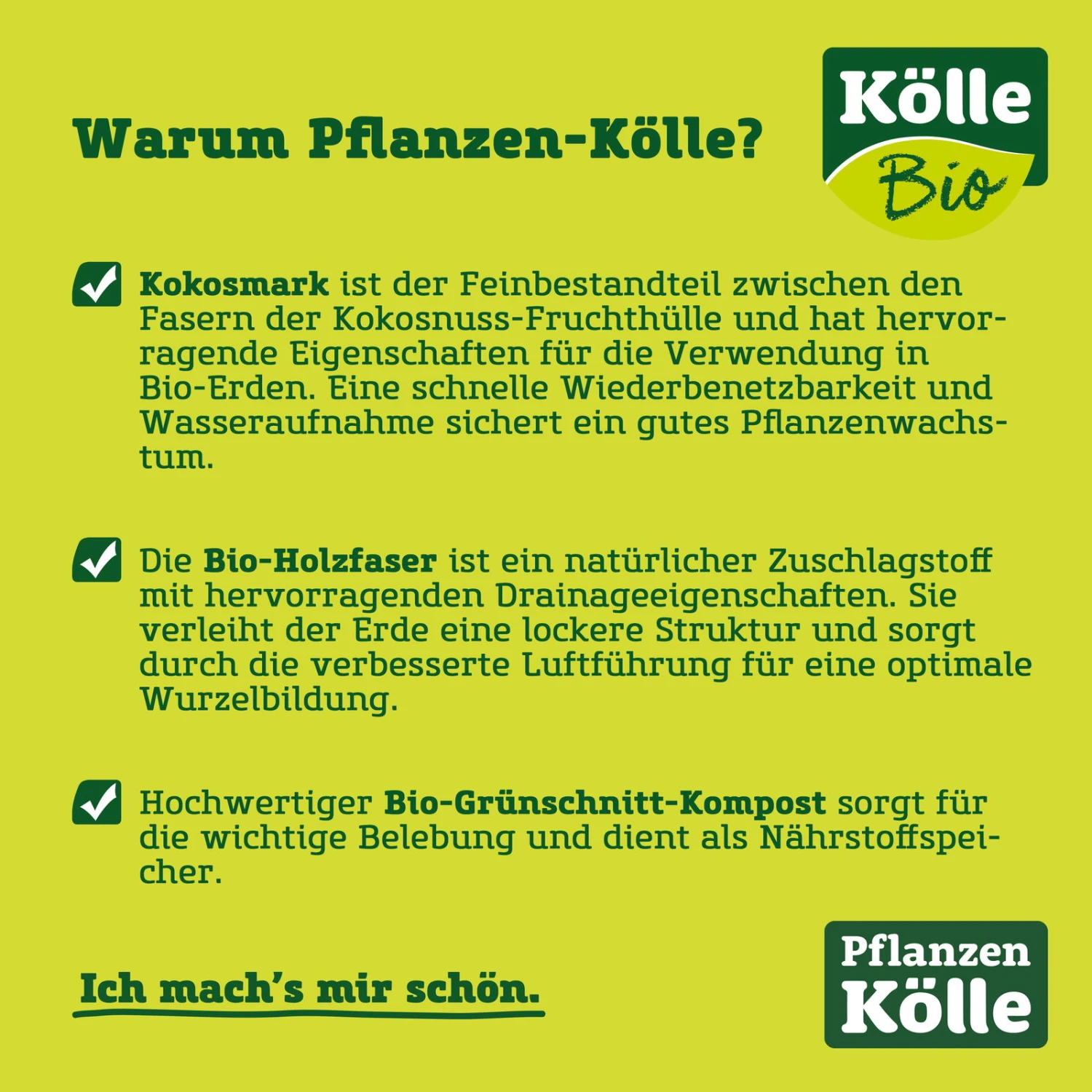 Kölle Bio Pflanzerde Torffrei, 1200l , 30 Sack á 40l – Bild 3